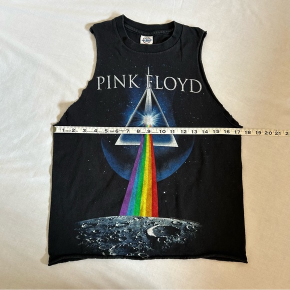 Pink Floyd 2012 Dark Side of the Moon custom made cropped tank top Size Small - Picture 3 of 7